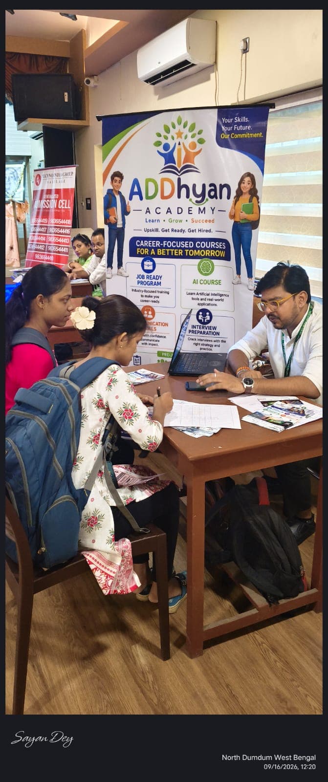 Addhyan Academy students and mentors